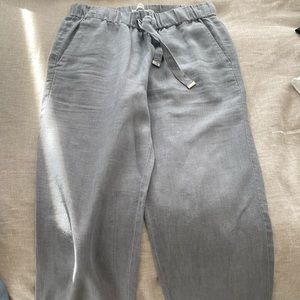 Light weight grey linen joggers
